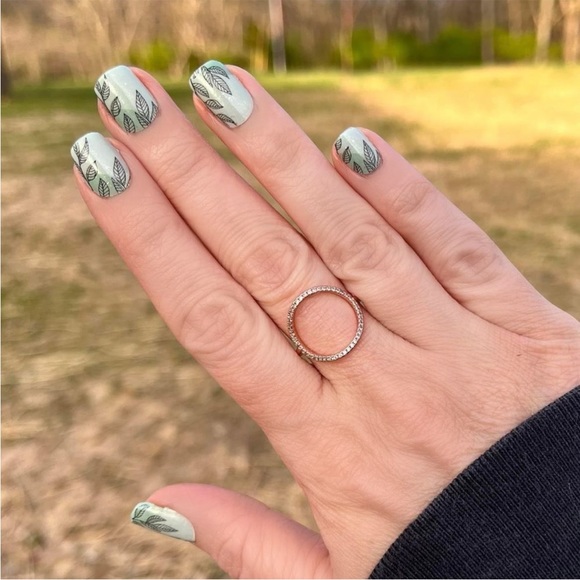 *Retired* Color Street: Leaf of Faith | Mint Green Nature Glitter Spring Summer - Picture 5 of 13